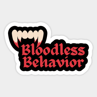 bloodless behavior - astarion Sticker